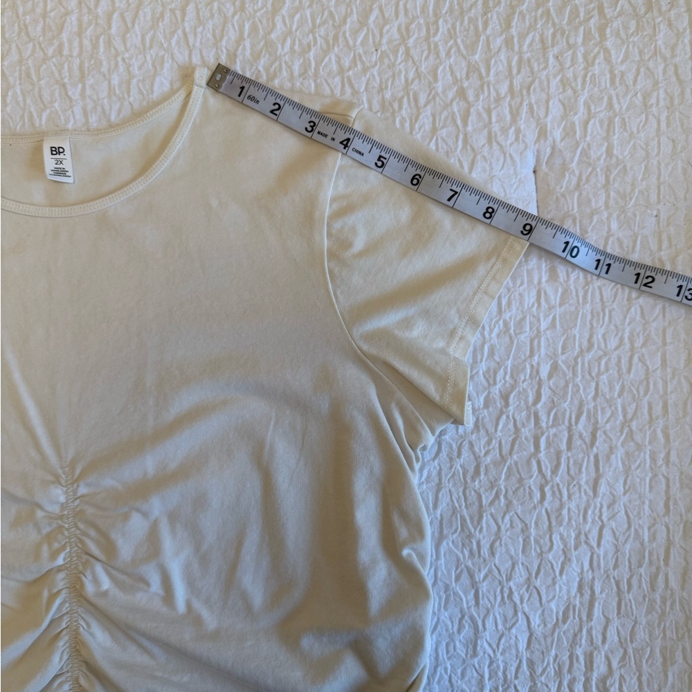 BP Cream Puff Sleeve Crop T-Shirt - Picture 6 of 10
